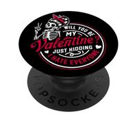 Seras-tu ma Saint-Valentin, Je plaisante, Je déteste Tout Le Monde PopSockets PopGrip Adhésif