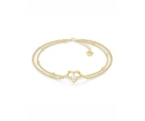 SERASAR Bracelet 'Anklet Heart' or, Taille 23 cm