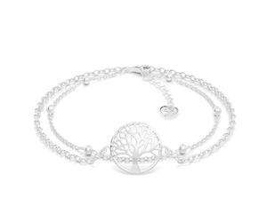 SERASAR Bracelet Arbre de Vie Bijoux Femme Argent 316L Sterling Or 18K Chaine Filles Idée Cadeau Anniversaire Bras