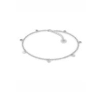 SERASAR Bracelet Cheville Pièce Monnaie en Argent Sterling 925 pour Femme, Femme Chaine de Cadeau Petite Amie
