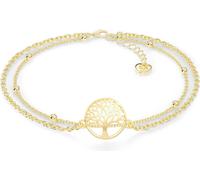 SERASAR | Bracelet de cheville en argent sterling [Life] avec or jaune | Couleur : Or | Longueur : 28cm