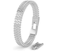 SERASAR Bracelet 'Edelstahlarmband "Franco"' argent, Taille 20 cm