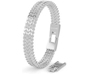 SERASAR Bracelet 'Edelstahlarmband "Franco"' argent, Taille 20 cm
