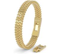 SERASAR Bracelet 'Edelstahlarmband "Franco"' or, Taille 20 cm
