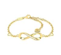 SERASAR Bracelet Femme Infini Or Acier Inoxydable Réglable Cadeau Amou Doré
