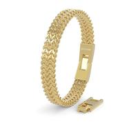 SERASAR Bracelet Homme Acier Inoxydable 316L Trois Couleurs | Maille Entrelacée, Finition Polie, Sans Rouille, Résistant à l’Eau, Fermoir Sûr, Rallonge +1.5cm, Écrin Inclus, Largeur 0.8cm