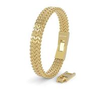 SERASAR Bracelet Hommes Or Acier Inoxydable Bijoux en Tressé Cadeau de Douce Nuit