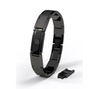 SERASAR Bracelet 'Impact' noir, Taille 17 cm