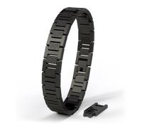 SERASAR Bracelet pour Hommes Noir Acier Inoxydable Bijoux Cadeau Cadeaux