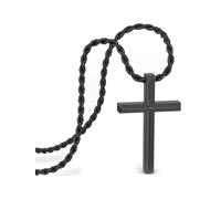 SERASAR Chaîne 'Divine' noir, Taille 50cm