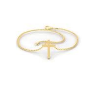 SERASAR Chaine or Croix Homme - 60cm Avec Chrétienne Crucifix Cadeau De Noël Mariage Collier