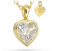 SERASAR Collier Argent Coeur Femme 925 Bijoux Or 18 carats Chaine Avec Pendentif Boîte à Idée Cadeau Fête des Mères Noël 30 Anniversaire
