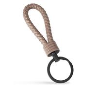 SERASAR | Porte-clés en cuir pour femme [Strong] avec chameau en acier inoxydable | Couleur : Chameau | Longueur : 16cm