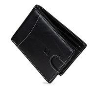 SERASAR Porte-Feuille [Clever] Cuir Homme Noir Protection RFID