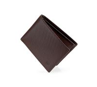 SERASAR Porte-monnaies 'Carbon' marron, Taille 11 cm x 8 cm x 2cm