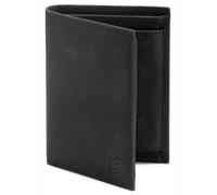 SERASAR Porte-monnaies 'Vintage' noir, Taille 11 cm x 8 cm x 2cm