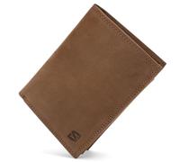 SERASAR | Portefeuille [Manager] en Cuir pour Hommes avec Protection RFID | Marron | Cuir véritable | 12 emplacements pour Cartes | Y Compris la boîtecadeau | Sac à Main Hommes | Besace en Cuire