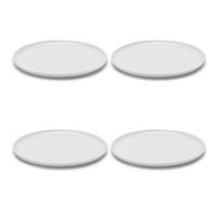 Serax Assiette à déjeuner | Vaisselle Base de Piet Boon | 4 Assiettes en porcelaine blanche | Vaisselle de luxe pour dîner à la maison, fête, gâteau | Ensembles de cuisine
