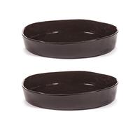 Serax Assiette creuse La Mère Ø20 cm lot de 2 Dark brown