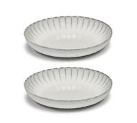 Serax Assiette haute Inku M Ø21 cm. lot de 2. White