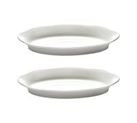 Serax Assiette ovale creuse Silhouette M 15x24.5 cm lot de 2 Blanc