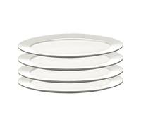 Serax Assiette ovale Silhouette S 10x18.5 cm lot de 4 Blanc