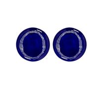 Serax Assiettes Ottolenghi Feast L Ø26.5 cm lot de 2 Dark blue stripes-white
