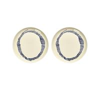 Serax Assiettes Ottolenghi Feast L Ø26 cm lot de 2 White stripes-blue