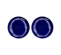 Serax Assiettes Ottolenghi Feast M Ø22.5 cm lot de 2 Dark blue stripes-white