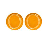 Serax Assiettes Ottolenghi Feast M Ø22.5 cm lot de 2 Yellow stripes-white