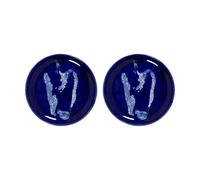 Serax Assiettes Ottolenghi Feast S Ø19 cm lot de 2 Dark blue-pepper white