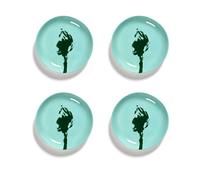Serax Assiettes Ottolenghi Feast XS Ø16 cm lot de 4 Azure-artichoke green