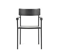 Serax August Chaise de Jardin avec Accoudoir S Noir