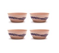 Serax Bol Ottolenghi Feast S Ø15 cm lot de 4 Pink stripes blue