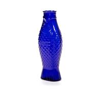 Serax Bouteille en verre Fish & Fish 85 cl bleu cobalt