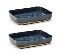 Serax La Nouvelle Table plateau de four No10 22x30 cm lot de 2 Blue