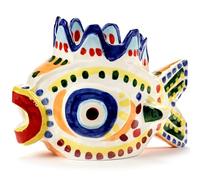 Serax Ottolenghi Vase à fleurs | Sicile | Poisson coloré en grès | Décoration d'intérieur pour salon pour table basse, décorations de cuisine | Décoration moderne de table d'entrée ou pour étagères |
