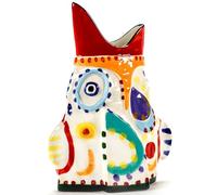 Serax Ottolenghi Vase à fleurs | Sicile | Poisson coloré en grès | Décoration d'intérieur pour salon pour table basse, décorations de cuisine | Décoration moderne de table d'entrée ou pour étagères |