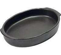 SERAX Plat à four ovale M Pure Black, Contenu 1,3 litre