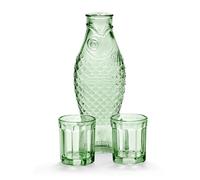Serax Poisson & Carafe à Poisson & 2 Verres M Vert