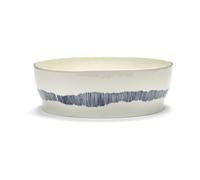 Serax Saladier Ottolenghi Feast Ø27.5 cm White stripes-blue