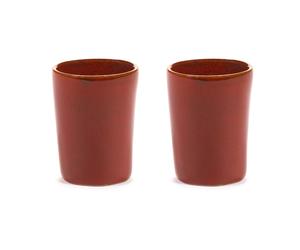Serax Tasse à expresso La Mère 7 cl lot de 2 Venetian red
