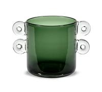 Serax Vase avec anse Wind & Fire 18 cm Dark green