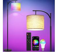 Serbasic Lampadaire sur Pied Salon intelligent - 155cm RGB Lampe avec APP Contrôle et Télécommande - Dimmable - pour Salle de Jeux