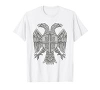 Serbe Aigle Serbe Double Tête Serbie Armoiries Fan T-Shirt