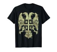 Serbe Aigle Serbe Double Tête Serbie Armoiries Fan T-Shirt