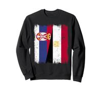 Serbie Egypte Demi-Drapeau Serbe Egypte Heritage Sweatshirt