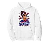 Serbie Femme Fille Sweat à Capuche