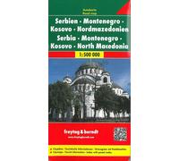Serbie - montenegro - macedoine Echelle 1 : 500000, Edition trilingue allemand-anglais-français - Collectif - Freytag Et Brendt - broché - Atlas / carte