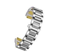 SERDAS Bande de surveillance d'extrémité en acier inoxydable pour Cartier Ballon Bleu Series 20 * 12 mm 18 * 11 mm 14 * 8 mm W6920046 STAPS FEMMES MEN BRACELET(Silver gold,14-8mm)